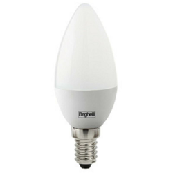 Salone - Lampada risparmio energetico led beghelli oliva 10pz lampadina e14 w3,5 calda 3000k en oferta