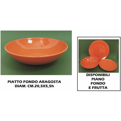 Bighouse It - PIATTO CERAMICA FONDO CM.21 ARAGOSTA