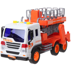 Bakaji - Camion con Cestello Elevatore Giocattolo Bambini Luci Suoni Movimento frizione en oferta