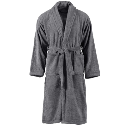 Accappatoio di Spugna Unisex Cotone 100% Antracite S - Gris - Vidaxl