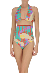 Printed triangle bikini características