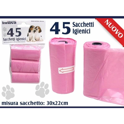 Bighouse It - SACCHETTI ROSA SET 45 PZ. 30X22 R.FECI PET