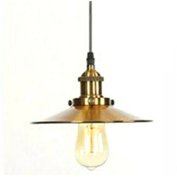 Lampadario soffitto portalampada pendente vintage retro' tela e27 bronzo ottone en oferta