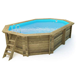 Salone Negozio Online Piscina Ottagonale in Legno IMPREGNATO Diametro CM.486X336X120H características