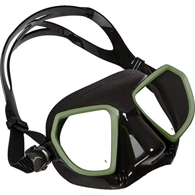 Salvimar Noah, Maschera Unisex Adulto, Nero/Acid Green, Taglia unica