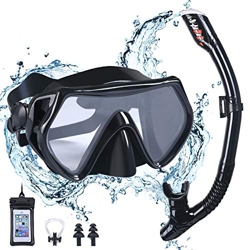 flintronic Maschera per Immersioni, Apnea e Snorkeling, Maschera Subacquea di Alta qualità Unisex-Adulto-Include 1 Borsa per Il Trasporto, 1 Custodia  en oferta