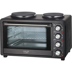 Forno Fornetto Elettrico 36L 2500W con Fornello 2 Piastre 18cm 15cm Girarrosto en oferta