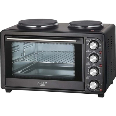 Forno Fornetto Elettrico 36L 2500W con Fornello 2 Piastre 18cm 15cm Girarrosto