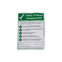 V Safety CV191BC-S Vsafety COVID-Secure Workplace 300 mm x 400 mm vinile autoadesivo en oferta