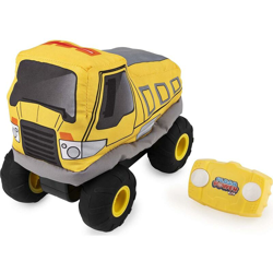 Bakaji - Camion Cantiere Radiococmandato Peluche Plush Power Giocattolo Bambini Giallo precio