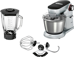 Bosch MUM9Y35S12 Robot da Cucina 5.5 L, con Bicchiere Graduato, 1500 W, Alluminio, Nero, Standard en oferta