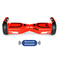 Nilox Doc 2 Hoverboard Plus, Unisex Adulto, Rosso/Nero, Taglia Unica características