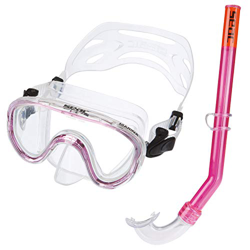 SEAC Marina, Kit Maschera e Boccaglio Snorkeling Unisex Bambini, Rosa, Taglia unica características