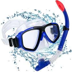 Set per Snorkeling, Diving Snorkeling Maschera Snorkeling con Panoramica a 180 Gradi e Boccaglio Snorkel, Anti-Fog Kit Snorkeling Maschera per Snorkel características