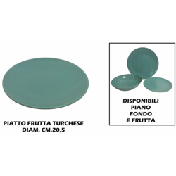 Bighouse It - PIATTO CERAMICA FRUTTA CM.20 TURCHESE características