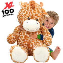 Bakaji - Peluche Giraffa XL Gigante Altezza 100cm Giocattolo Bambini Occhi Resina características