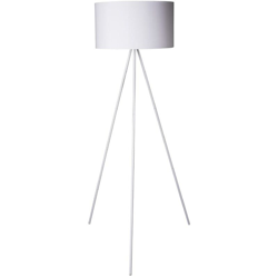 Lampada Piantana Treppiedi Dimmerabile Moderna Paralume E27 60W Tessuto Bianco características