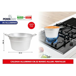 Bighouse It - CALDAIA ALLUMINIO CM.32 MANICI ALLUM. PENTALUX en oferta