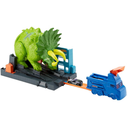 Hot Wheels City Playset Pista Attacco del Triceratopo con Lanciatore e Macchinina, GBF97 precio