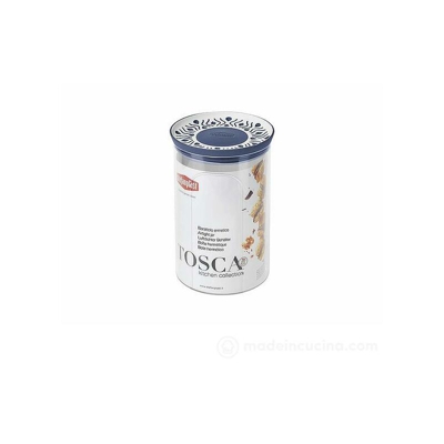 Stefanplast - BARATTOLO TOSCA TONDO 1,2LT BIANCO/BLU