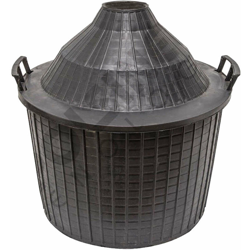 Ricelsud.it - CESTA A CUPOLA IN PLASTICA PER DAMIGIANA A BOCCA STRETTA DA LT 54 FERR 148122 en oferta