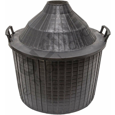 Ricelsud.it - CESTA A CUPOLA IN PLASTICA PER DAMIGIANA A BOCCA STRETTA DA LT 54 FERR 148122