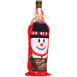 Happyshopping - Babbo Natale stampa set di bottiglie di vino cartone animato vino set Decorazioni natalizie,pupazzo di neve - pupazzo di neve características