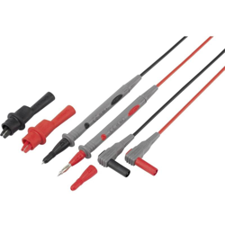 VOLTCRAFT TL 88-4 KIT puntali di sicurezza [Spina a banana 4 mm - Sonda] 1.80 m Nero, Rosso 1 KIT en oferta