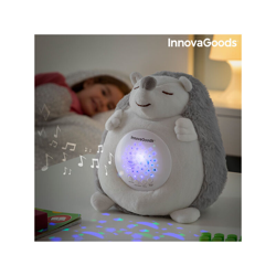 Riccio di Peluche con Rumore Bianco e Proiettore Antibuio Spikey InnovaGoods en oferta