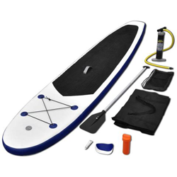 Set Tavola da SUP e Surf Gonfiabile Blu e Bianco precio