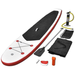 Set Tavola da SUP e Surf Gonfiabile Rosso e Bianco precio