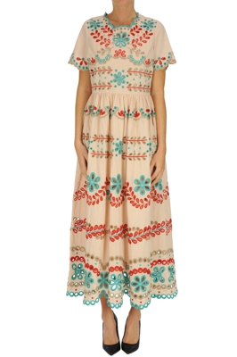 Embroidered cotton dress