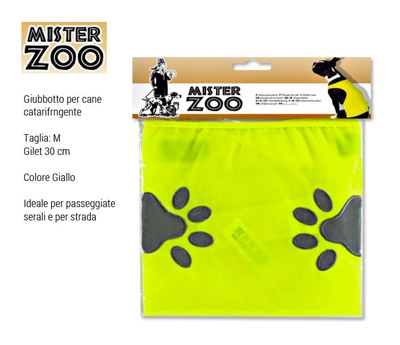 Bakaji - Giubbotto Riflettente Gilet Vestito Catarifrangente Cani Animali Sicurezza 30 cm