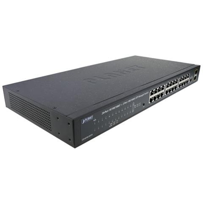 Rack 19 WEB Giga interruttore 24 10/100/1000 Mbps UTP e 2 SFP