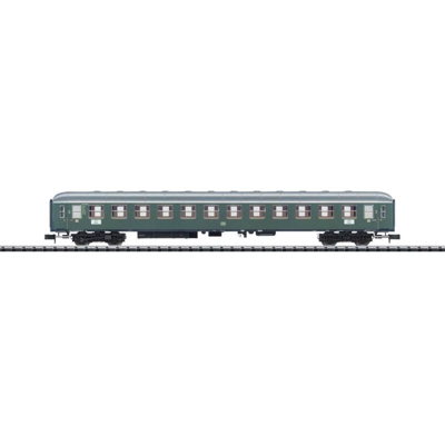 N vagone a treno rapido B4Um-63 2.Cl. di DB 18403 - Minitrix