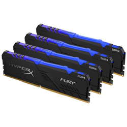 Kit da 4 Moduli di Memoria Dimm Fury RGB 32 GB (4x8 GB) DDR4 3000 MHz CL15 en oferta