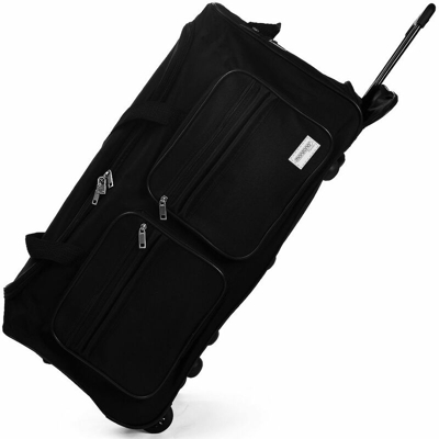 Monzana - Borsone trolley da viaggio 85L con lucchetto Nero