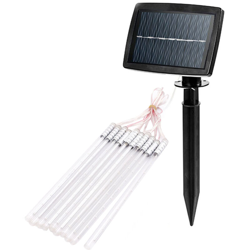 Solar Meteor Light String Outdoor 360LED10 Tube Christmas Lighting 360LED / 10 Tube / Colore / Grande pannello solare precio