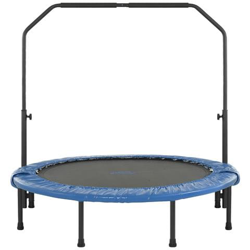 Mini Trampolino Tappeto Elastico da 122 cm per Fitness, Allenamento, Palestra, Interno Pieghevole con Corrimano precio