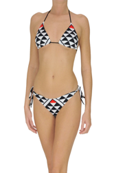 Optical print triangle bikini precio