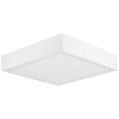 Led Quadrato Da 22,5 Cm, Downlight Montato In Superficie, 24 W, 3000 K, 2040 Lm, Bianco Opaco, Acrilico Satinato