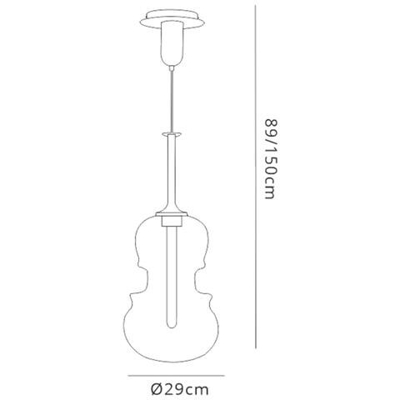 Sospensione Da Soffitto 29 Cm Rotonda, 1 X E27, Cromo Lucido, Grafite