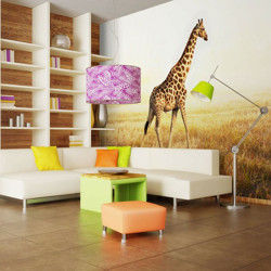 Fotomurale carta da parati - giraffa - passeggiata | 350x270 en oferta