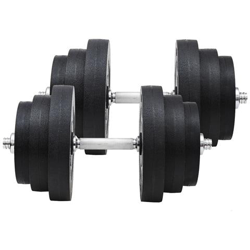 Set di 2 Manubri con Dischi 36Kg en oferta