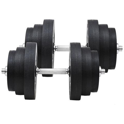 Set di 2 Manubri con Dischi 36Kg