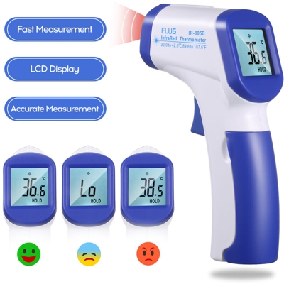 Termometro clinico elettronico a infrarossi, termometro frontale, spedito senza batteria, due apparizioni vengono spedite a caso