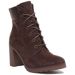 A1y21 Allington 6 Inch Block Heel Boot In Dark Brown For Women en oferta