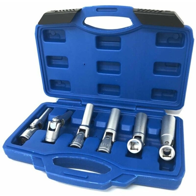 Tools - 6 Chiavi A Snodo Smonta Candelachiave Snodate Candelette Auto