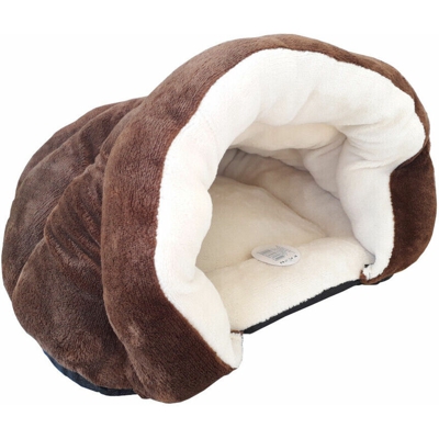 Topolenashop - Lettino sacco a pelo cestino per cane cani gatti morbida coperta 40x40x30 cm