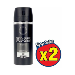 2 Pz Deodorante Spray Black Senza Sali Di Alluminio 150 Ml - Axe precio